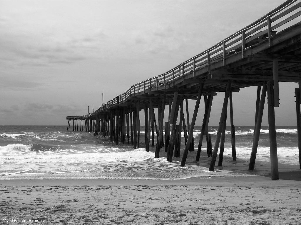 Frisco Pier 09 BW The Frisco Pier in black & white. Frisco… Tom