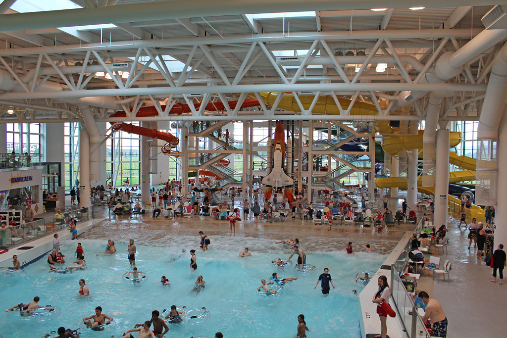 Inside Wings and Waves There's 4 different tube rides. You… Flickr