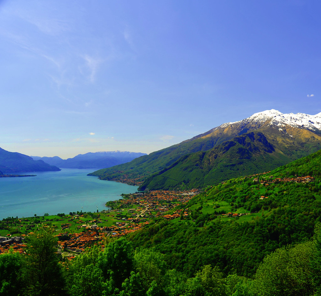 View of the Lake of Como from St. Eusebio and Vittore in Peglio over