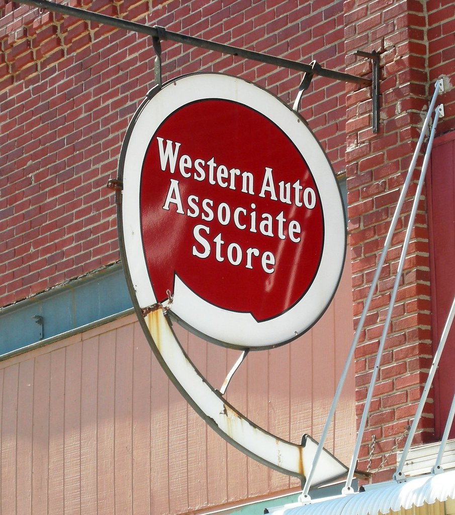 Western Auto Sign Yates Center, KS bulldoggrrl Flickr