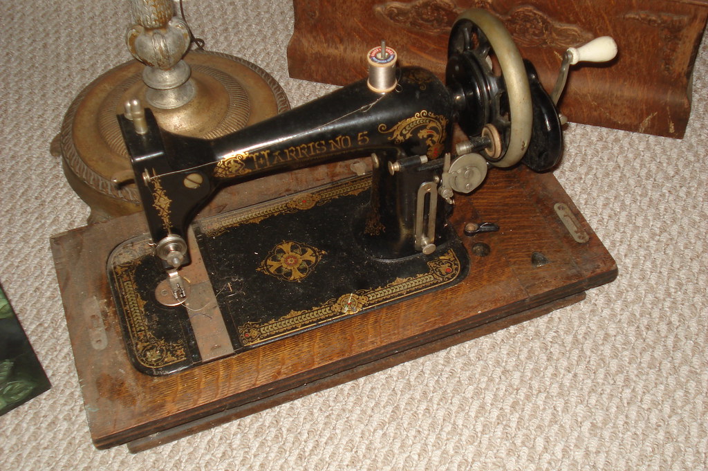 Antique hand powered sewing machine TFrancine Flickr