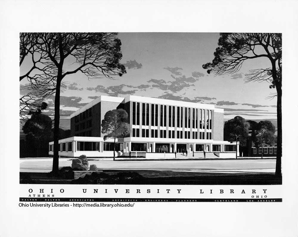 Architect's rendering of Ohio University's Alden Library, … Flickr
