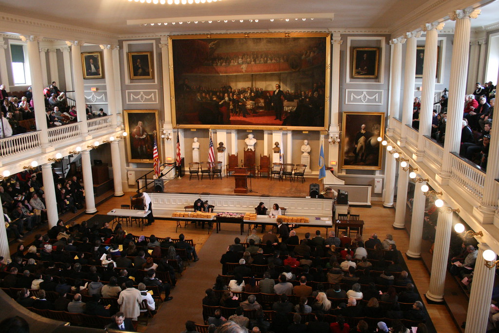 Faneuil Hall Great Hall Interior Shot The naturalization… Flickr