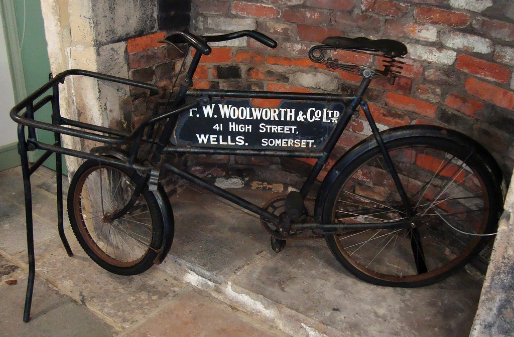 Wells Museum Woolworths bicycle. bazzadarambler Flickr