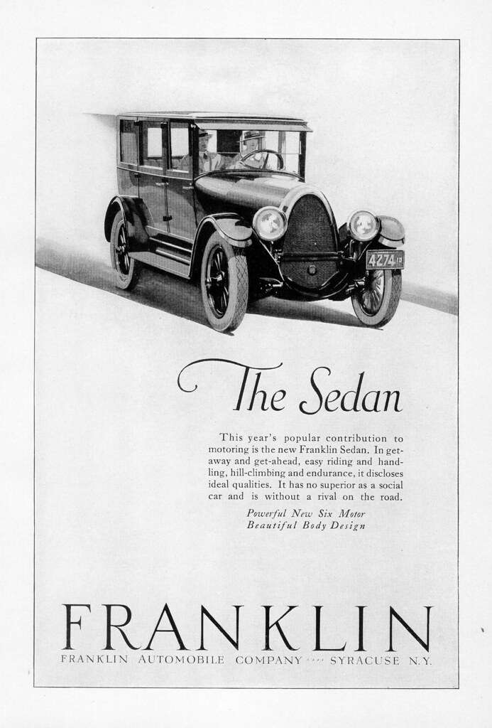 Franklin car ad September 1923 John Rochon Flickr