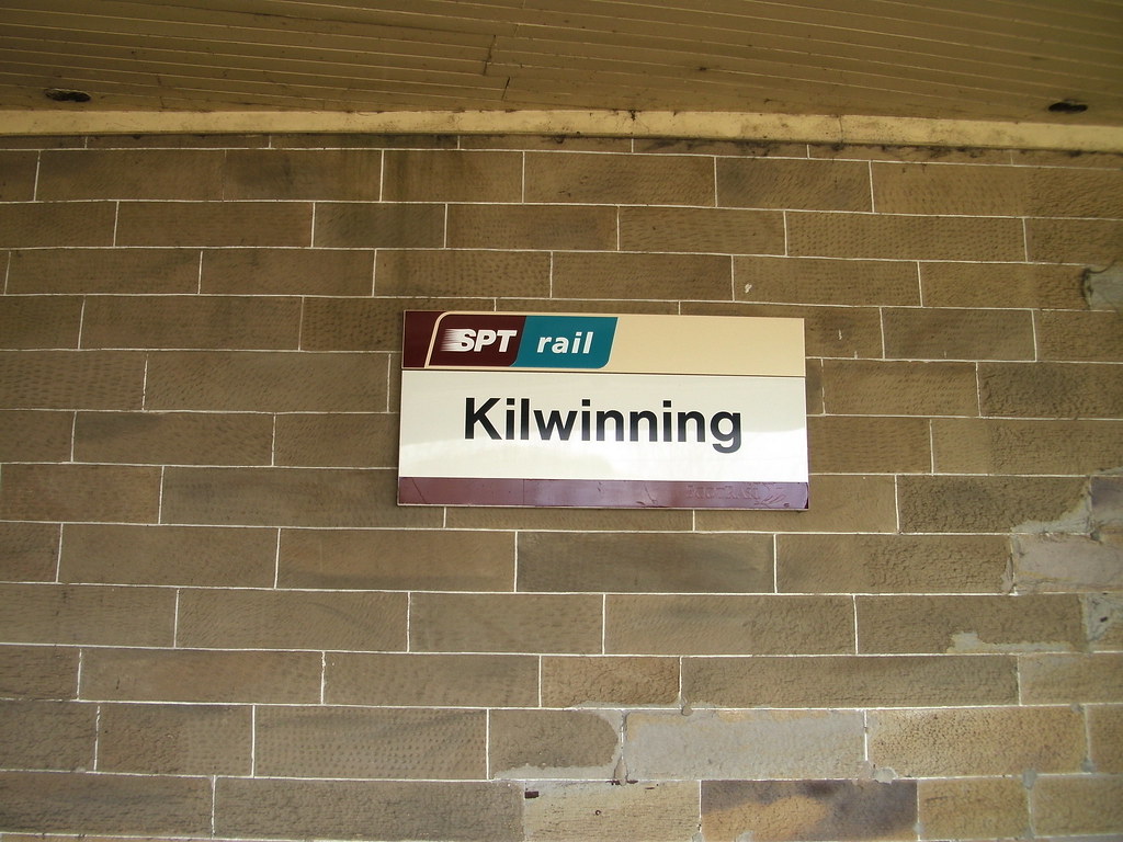 Kilwinning At the station waiting for the train to Glasgow… Hannah