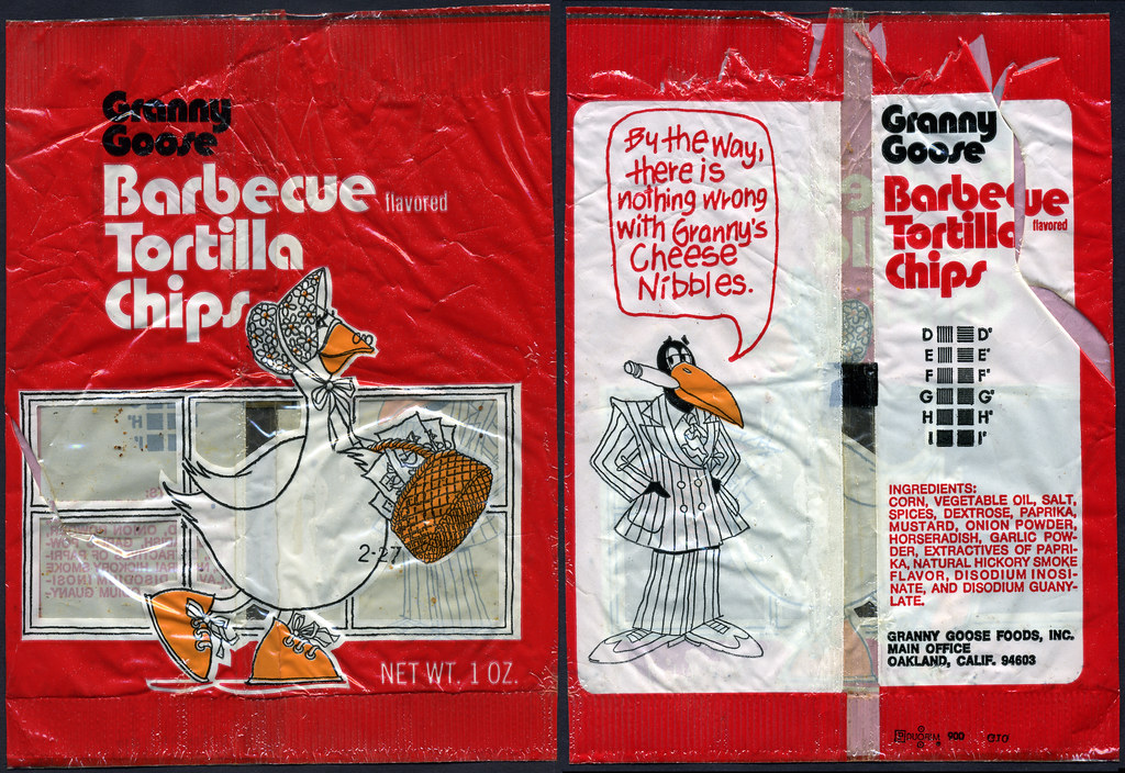 Granny Goose Barbecue flavored Tortilla Chips snack bag … Flickr