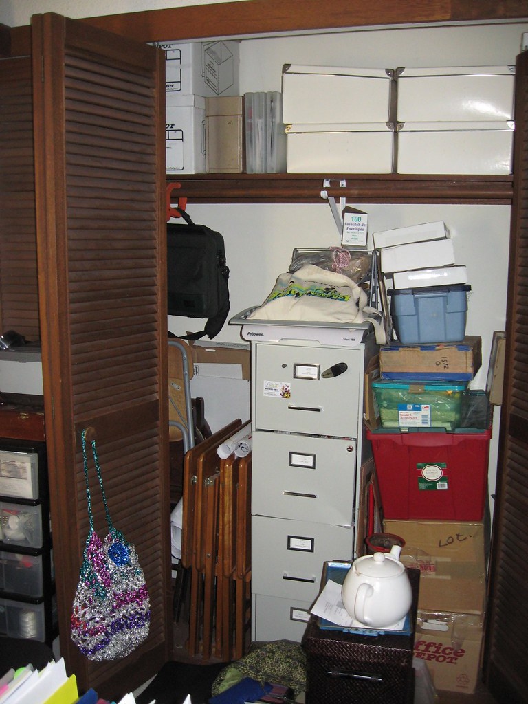 File & Closet Project Before Only cheap file cabi… Flickr