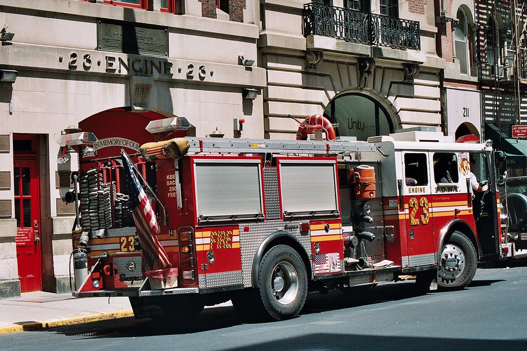 FDNY ENGINE 23 | Engine 23 in front of its firehouse on 68th… | Flickr