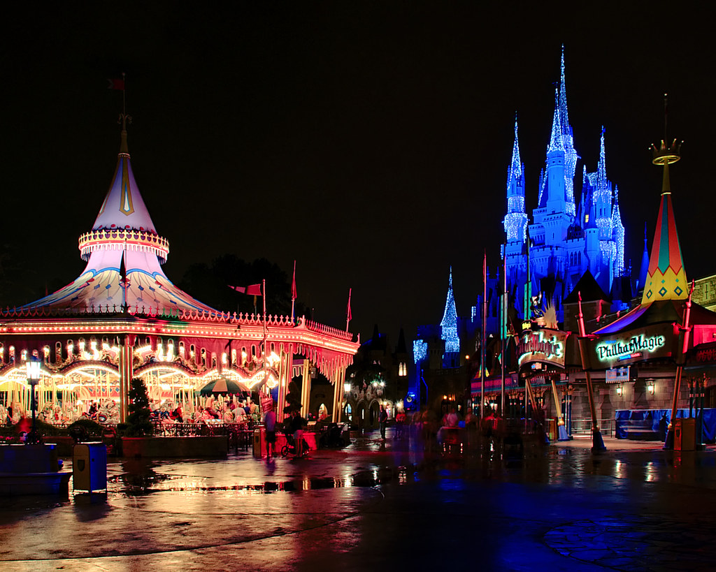Daily Disney Central Fantasyland at Night (Explored) Flickr