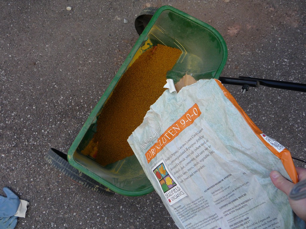 Corn gluten meal packaged as fertilizer Flickr