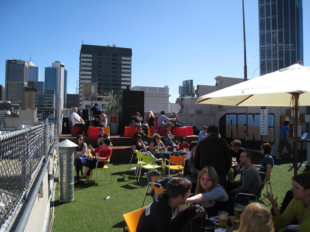 Rooftop Bar On top of the Rooftop Bar, Curtin House Neil Flickr