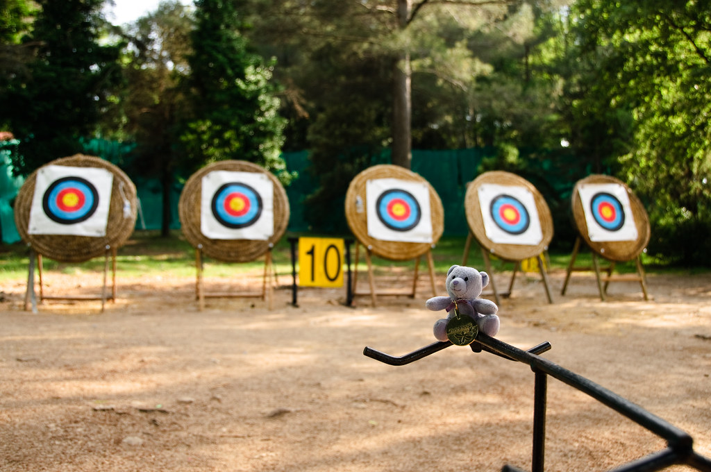 Archery contest in Opio, France, Deb took 1st place! Flickr