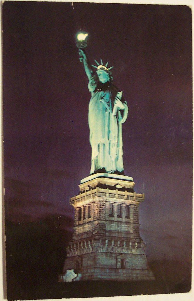 Vintage Postcard Statue of Liberty Dave Flickr