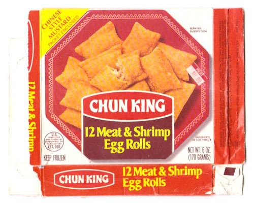 Vintage Chun King Frozen Meat & Shrimp Egg Rolls Box Flickr