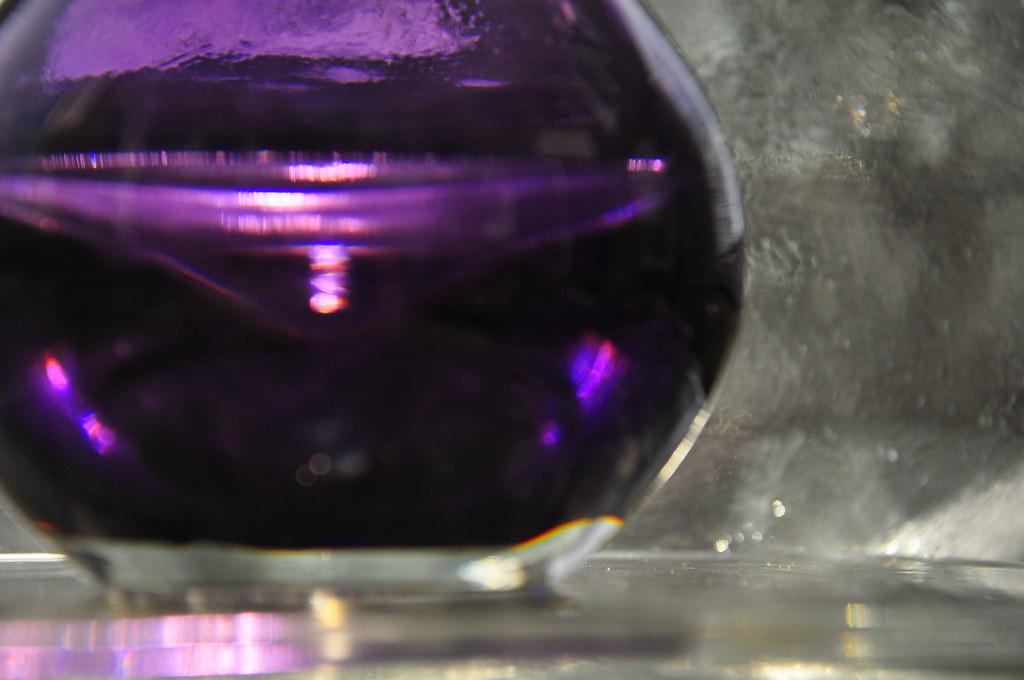 purple glass on glass purple jar on clear glass with glass… Flickr