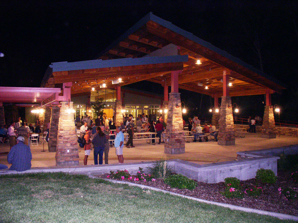 Evening Event at Large Patio Barber Park Education & Event Center