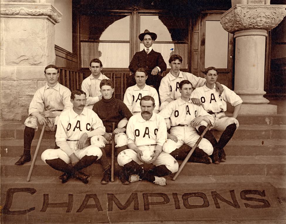 OAC indoor baseball team 1900 Prior to the beginnings of v… Flickr