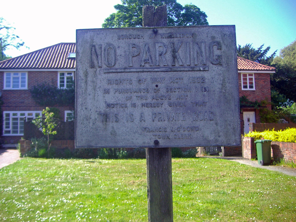 Wimbledon council sign2 Like new once painted Flickr