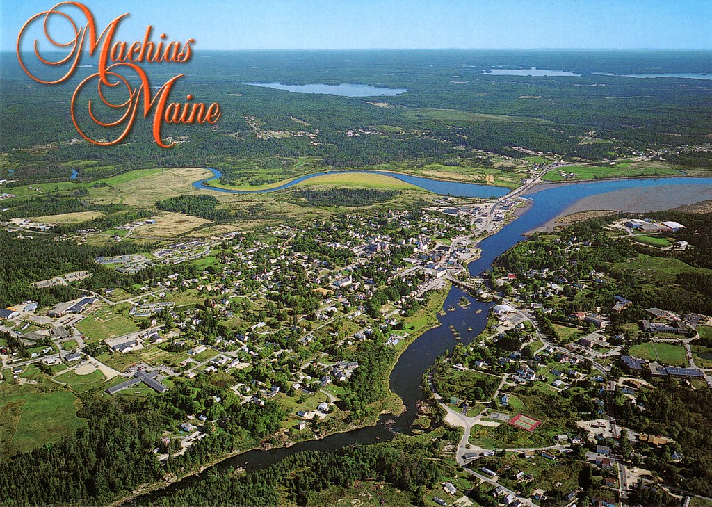 Current Quantity 9 MAINE SCENICS AERIAL VIEW OF MACHIAS P… Flickr