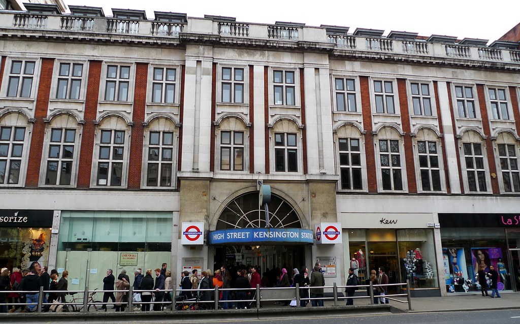 High Street Kensington station A busy High Street station … Flickr