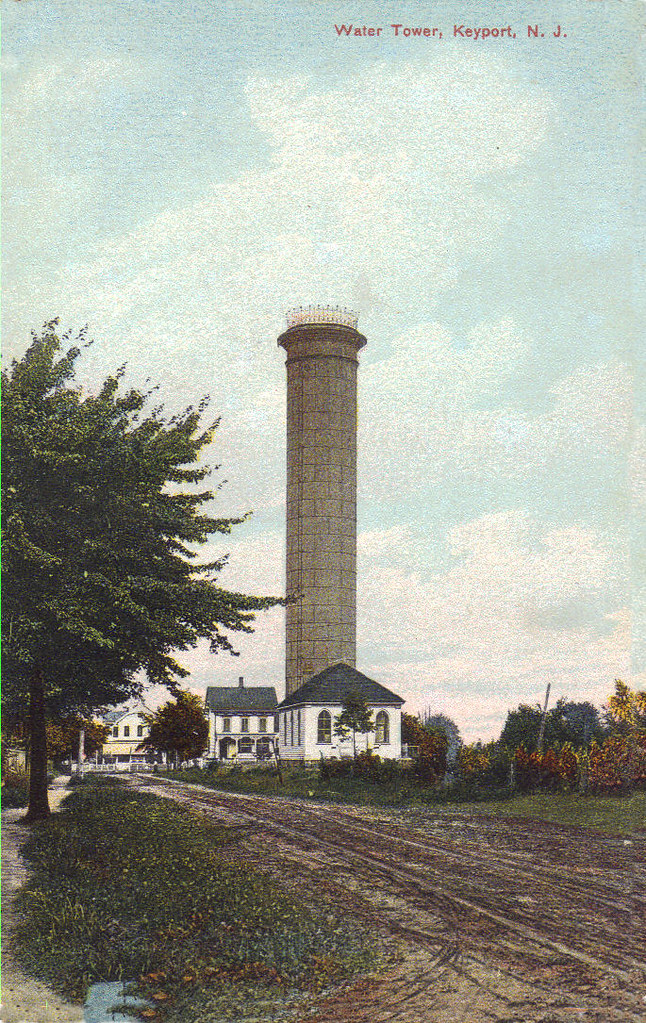 Keyport NJ This is a 100 year old view of the water tower … Flickr