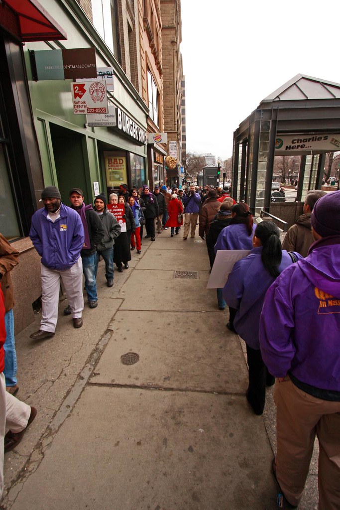 Protesting at Burger King at the Tremont Street location f… Flickr