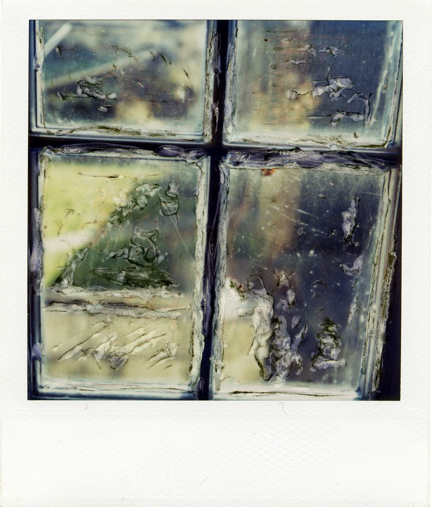 window The glass was pitted and scratched from where the c… Flickr