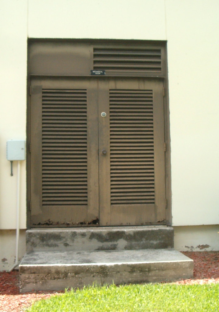Mechanical Room Doors I have no idea what they keep in the… Flickr