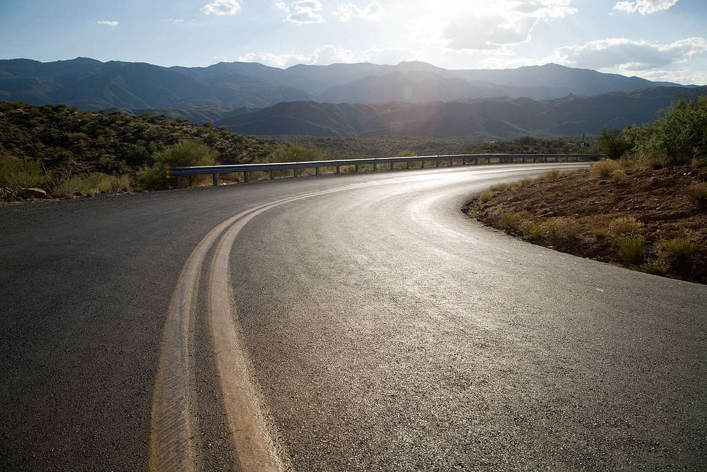 Just Around The Corner is where the paved road end… Flickr