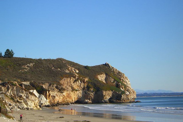 Avila Beach | The nude beach is right around that rock. | Maggie | Flickr