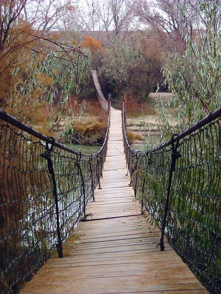 Suspension footbridge near Bluff, Utah 1k5397fh (chg to 1… Flickr