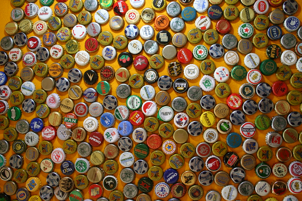 World Beer Caps Collection of caps from a trip around the … Flickr