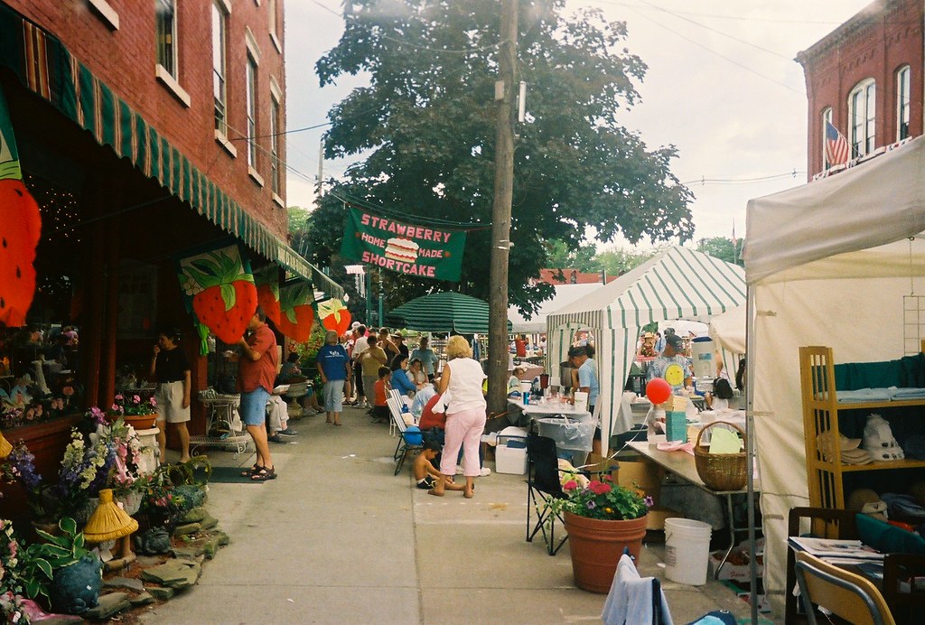 strawberries. Strawberry Festival. Owego, NY. Summer 2007