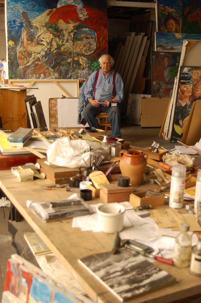 Jack Freeman, painter. April 2009 Jack Freeman caught whil… Flickr