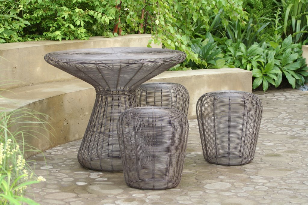 Steel mesh garden furniture This garden furniture image is… Flickr