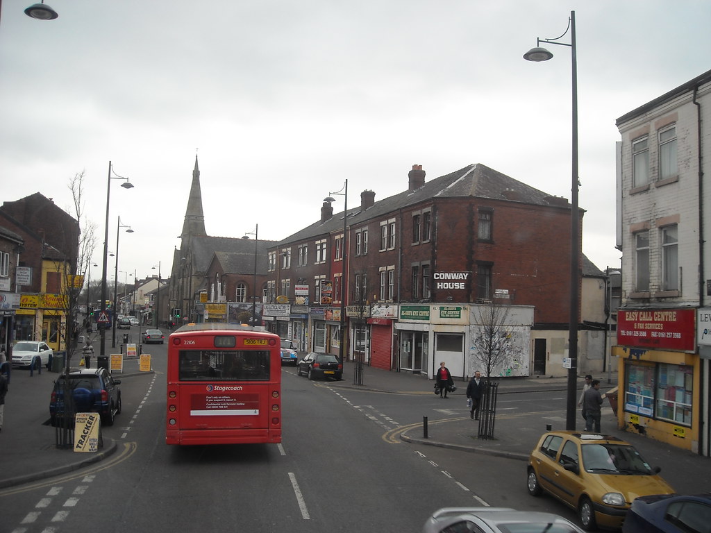 Stockport Road, Levenshulme (02) A Stagecoach bus is seen … Flickr