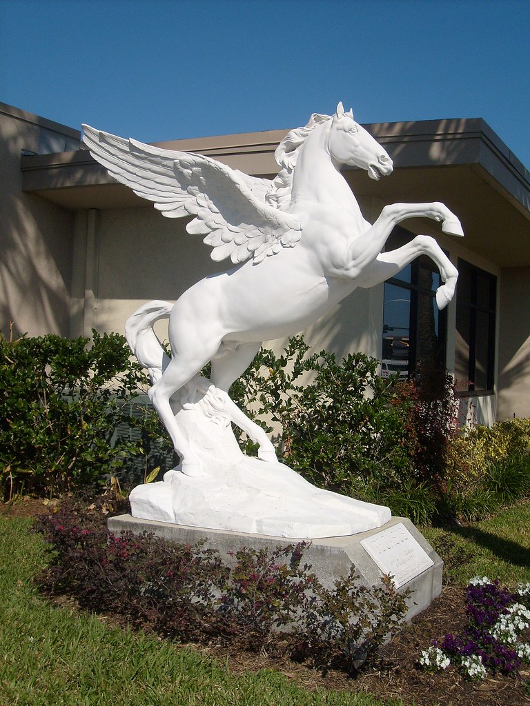 Pegasus This statue of Pegasus is a local landmark. LivingDreams