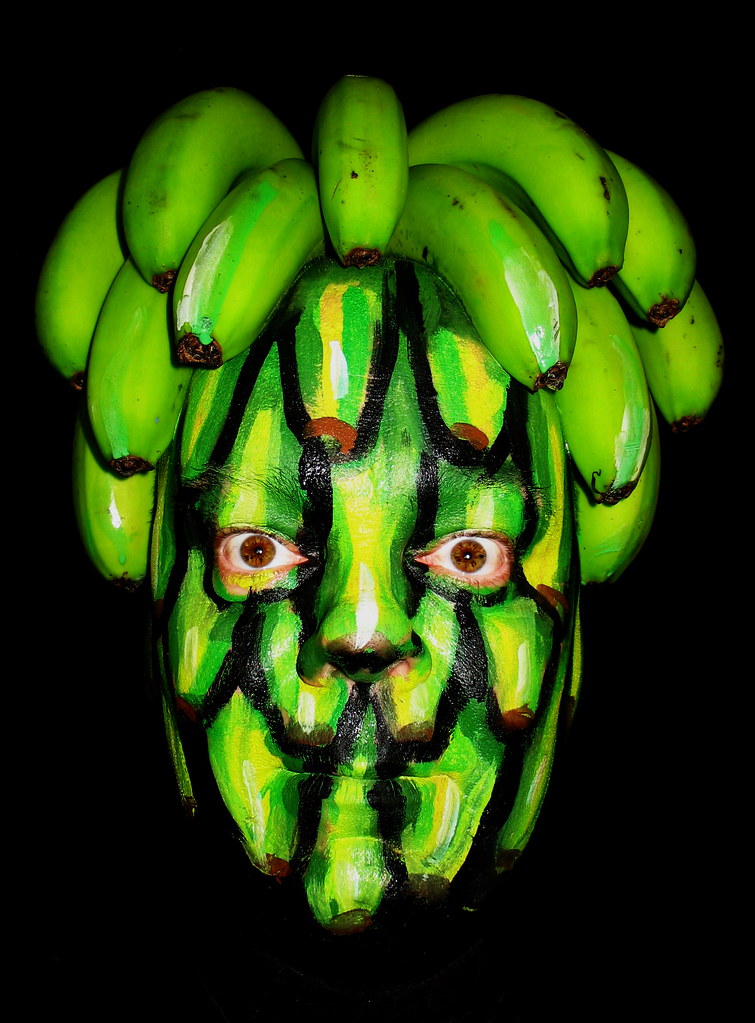 304. Green Banana Man. Self portrait as a bunch of Banana… Flickr