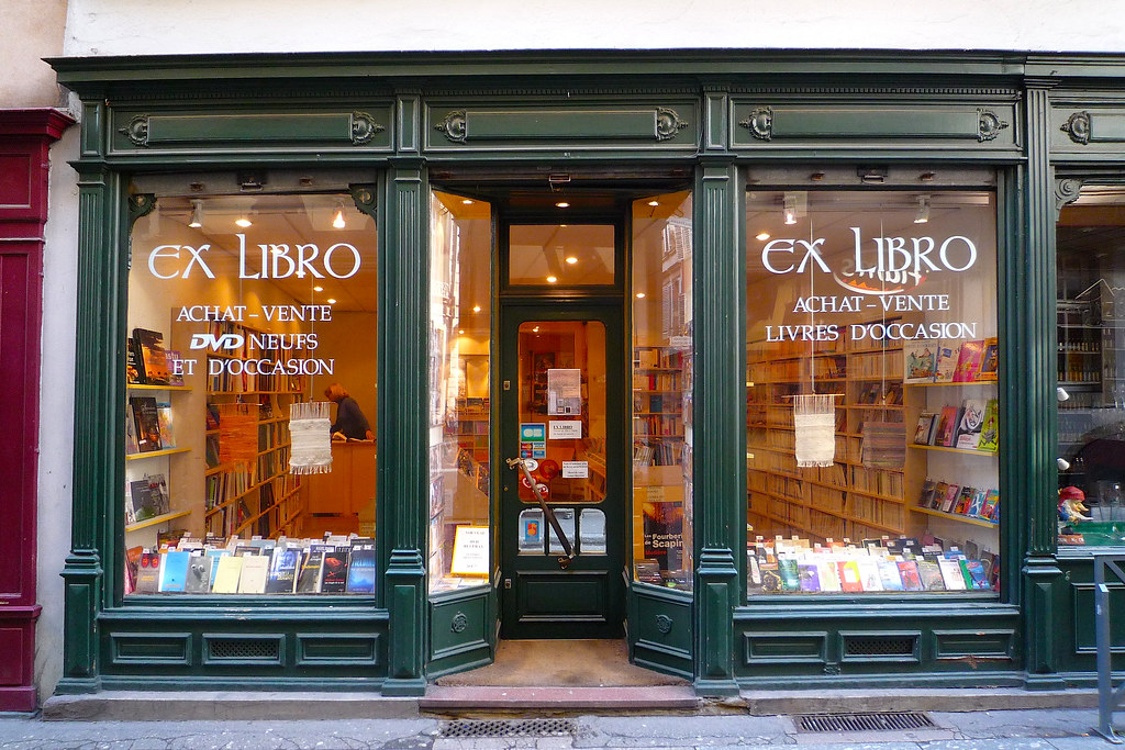 Strasbourg, librairie ExLibrio, devanture ancienne en boi… Flickr