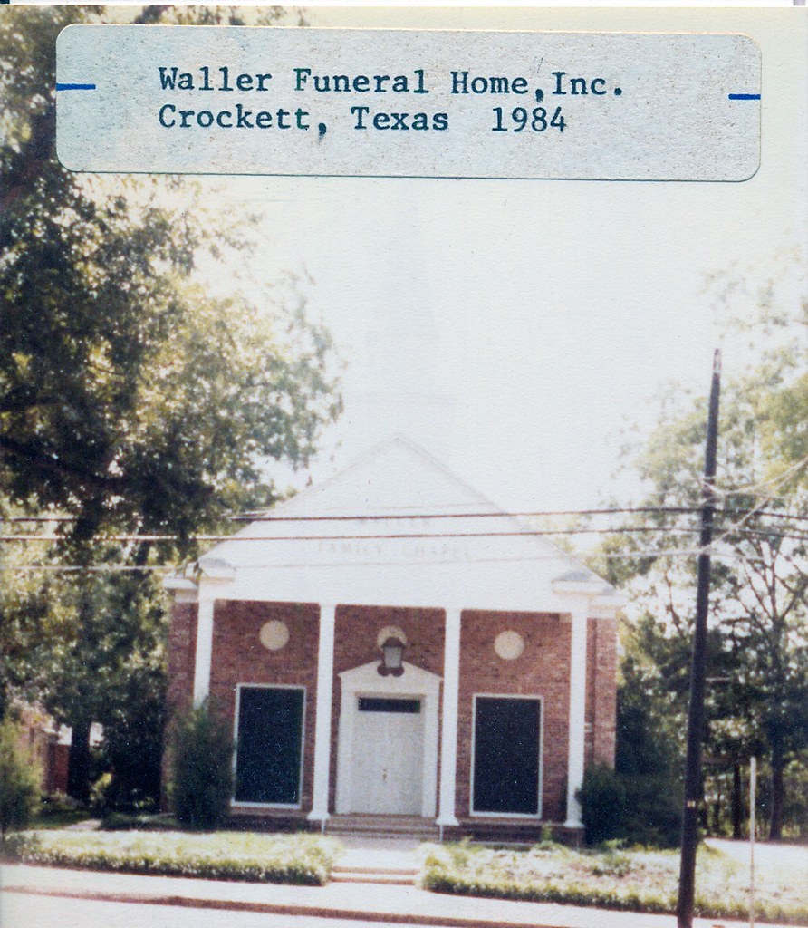 Crockett, Tex. Waller Funeral Home Chapel 1984 This phot… Flickr