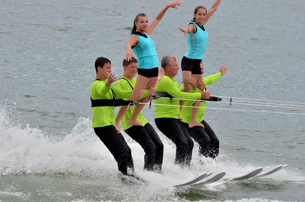 F6K_3632 Cypress Gardens Water Ski Team. Lake Silver Beachâ€¦ Flickr