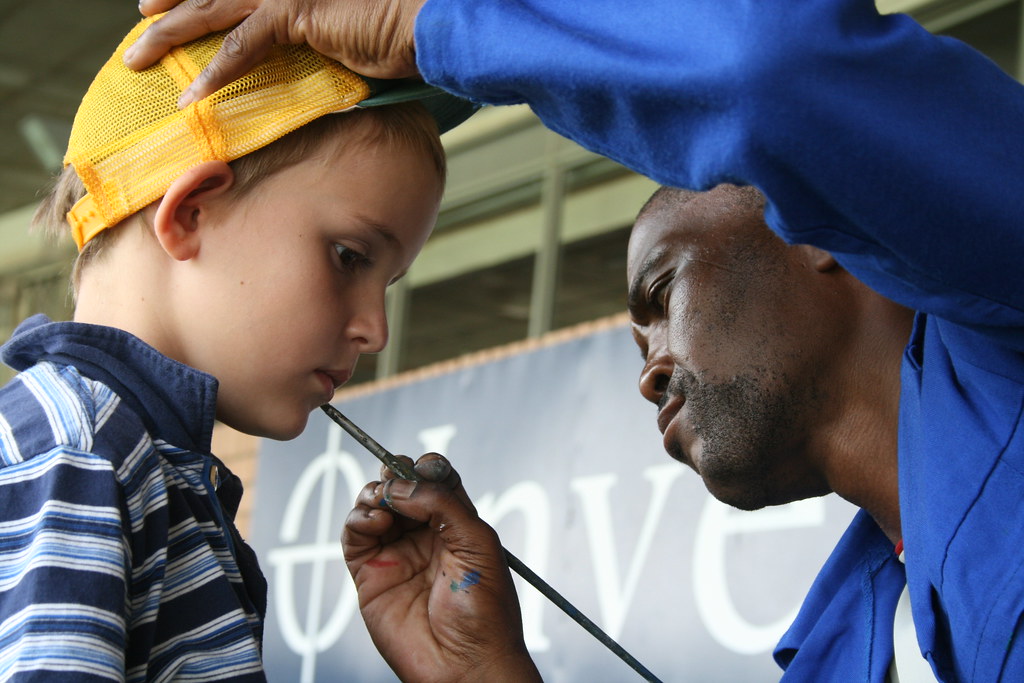 Face painting, Wanderers Cricket Stadium, Johannesburg, So… Flickr