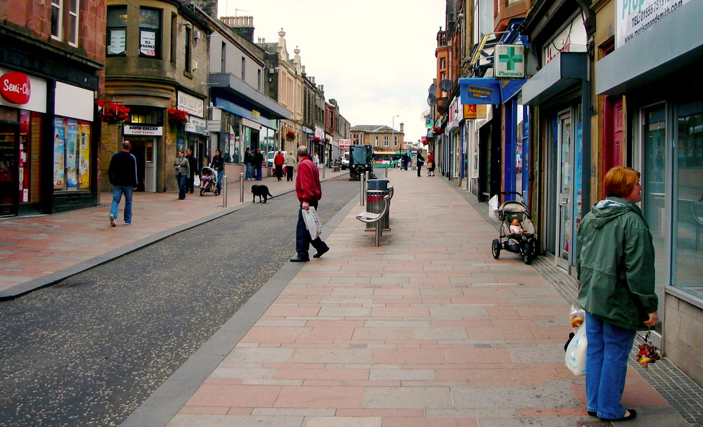 Carluke High Street Carluke, Scotland August 2007 Dr Bob Hall Flickr