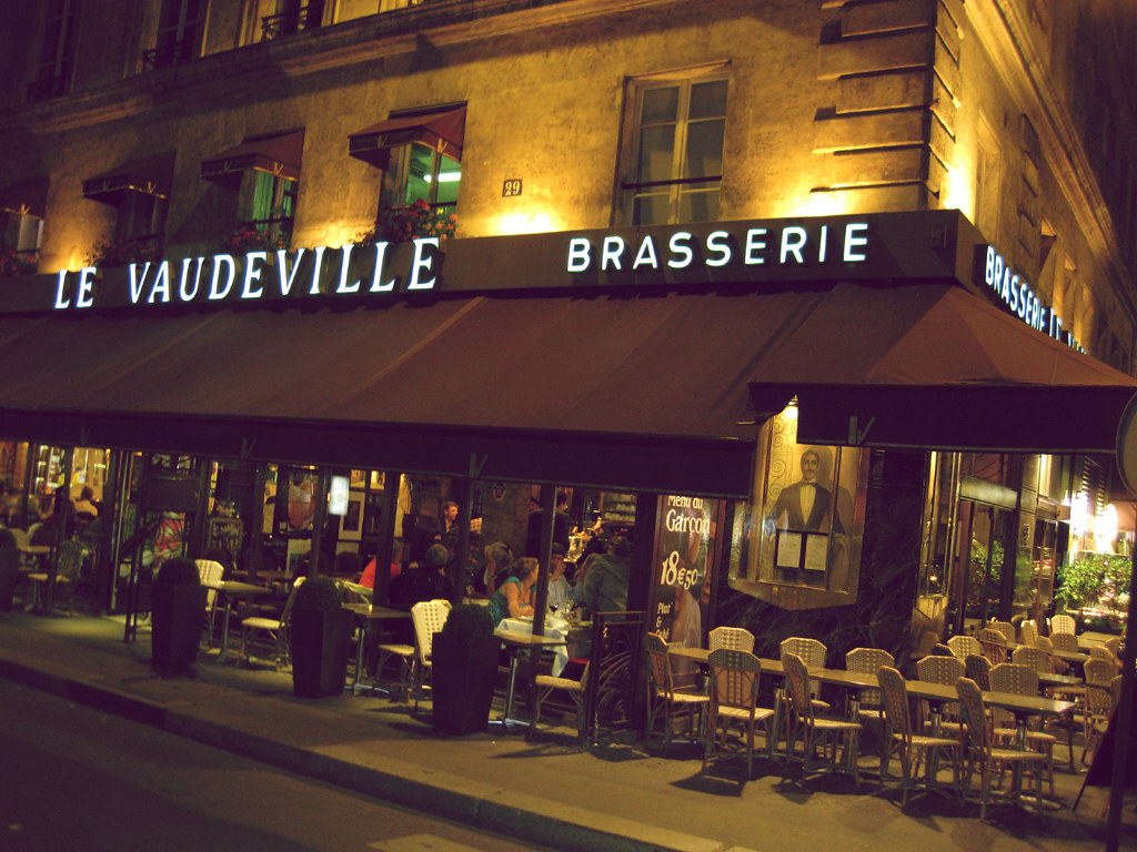 Brasserie Le Vaudeville, Paris a photo on Flickriver