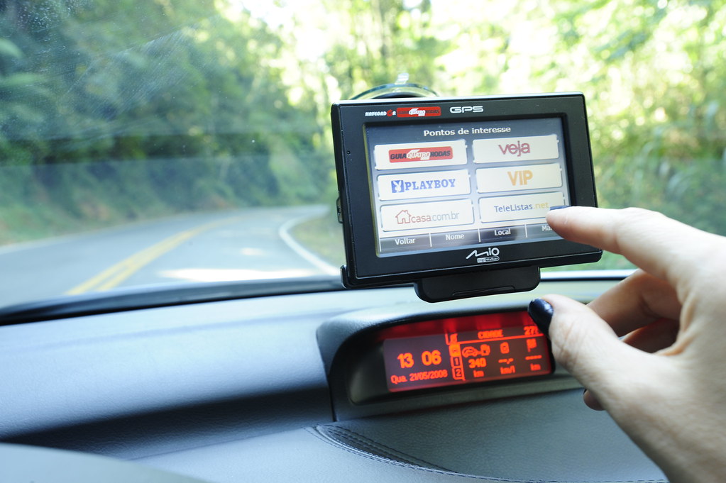 GPS Mio C320 no carro Nucleo Turismo Editora Abril