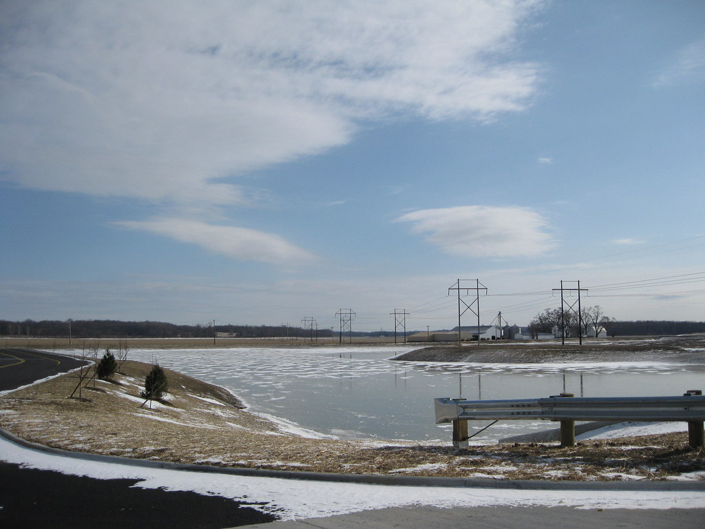 Corridor 75 Frozen pond behind Home Depot Warehouse in Mon… Flickr