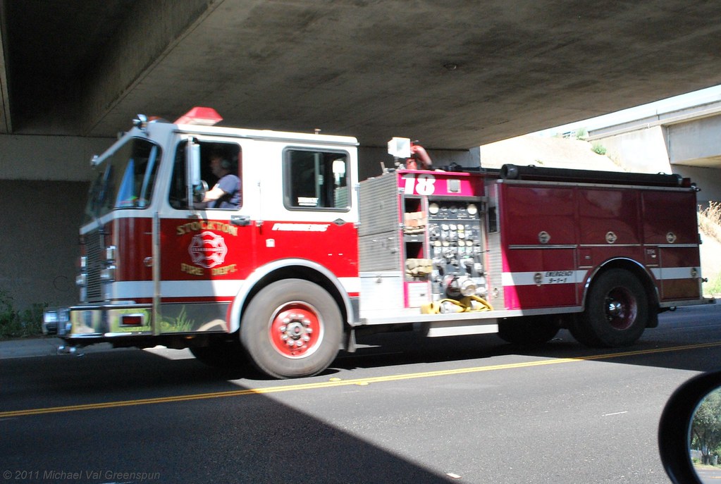 Stockton Fire Dept Stockton Fire engine 18 on an emergency… Flickr