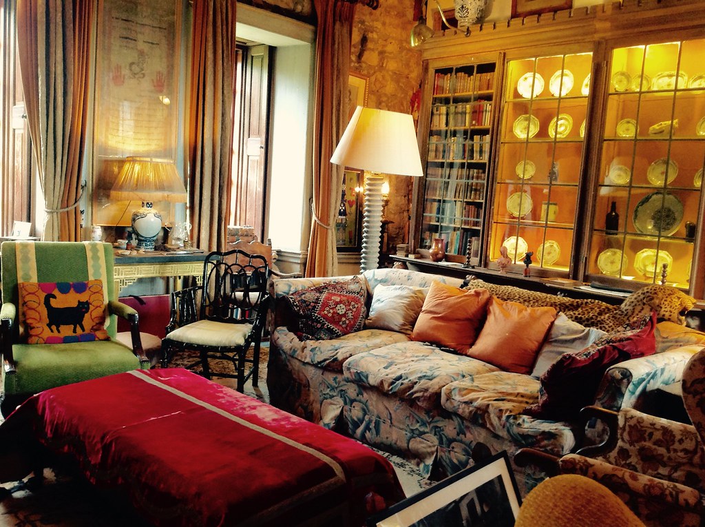 Drawing room in Chillingham Castle. Eclectic. Ellen Thompson Flickr