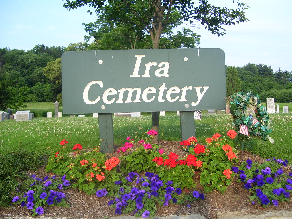 Ira Cemetery Sign Ira Cemetery on June 24, 2009. Read Mo… Flickr